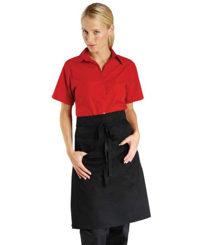 Dennys Waist Apron with Pocket - Black - ONE